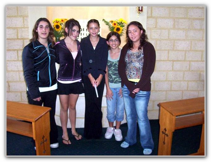 TK & Friends at her Baptism